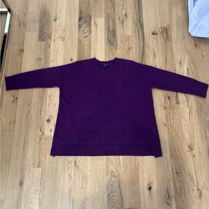 Eileen Fisher Rich Purple  Sweater